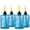 Blue, variant on 4 Pack Blue Glass Torches for Outside Tabletop with Wick and Cap,Citronella Torches Outdoor,Refillable Torch Canister,Decorative Tabletop Lantern for Yard,Patio,Deck,Garden,Outdoor Party,Landscape