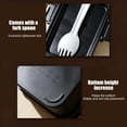 thumbnail image 4 of Compact Bento Lunch Box Container with Utensil, 1-Compartment Meal Prep Container for Adults and Students, 4 of 6