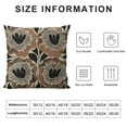 thumbnail image 5 of JEUXUS Boho Black and Beige Floral&nbsp;Pillow Covers Botanical Neutral Plant Decorative Throw Pillow Cover, Abstract Bohemian Flower Plant for Sofa Bed Home Decor Pillowcase, 5 of 5