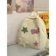 thumbnail image 3 of Mochila MBTI rosa plisada para mujer, de nailon, informal, con diseño de estrellas y parches, a la moda, estilo Harajuku, bonita mochila Kawaii para mujer, 3 of 5