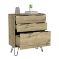 thumbnail image 2 of Newboti Furniture Light Dresser 35"H, 30"W, Three Drawers, Superior Top, Hairpin Legs, Light Oak 44790, 2 of 5