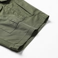thumbnail image 7 of Men's Cargo Shorts Solid Zipper Button Casual Shorts Cycling Hiking Camping Outside Sport Shorts, 7 of 7