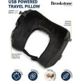 Brookstone USB Powered Vibration + Heating Travel Pillow 2 in 1