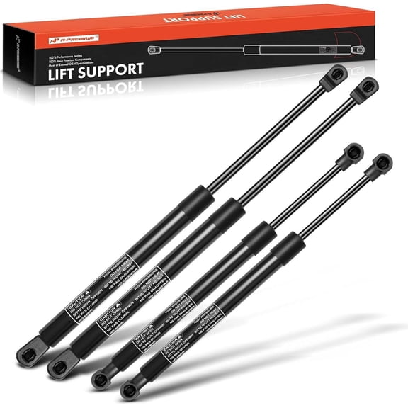 A-Premium Hood and Rear Tailgate Lift Supports Shock Struts Replacement for Nissan Murano Z50 2003-2007 4-PC Set