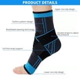 thumbnail image 3 of (l) Sports Ankle Brace, 2 Pieces Sprain Ankle Support, Adjustable Foot Ankle Support For Ligament Sprains And Sports Injuries, 3 of 5