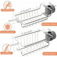 thumbnail image 2 of Multifunctional Organization Rack For Kitchen Sink, Clawfoot Tub Shower Caddy With Super Drainage Speed, Space Saving Adjustable Detachable Sponge Holder In Silver, 2 of 5