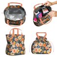 thumbnail image 2 of Pioneer Flower Floral Print Pattern Drawstring Lunch Bag Women - Drawstring Lunch Bag Insulated for Work Office - Stain-Resistant Large Lunchbags for Women with Multi-Pockets, 2 of 6