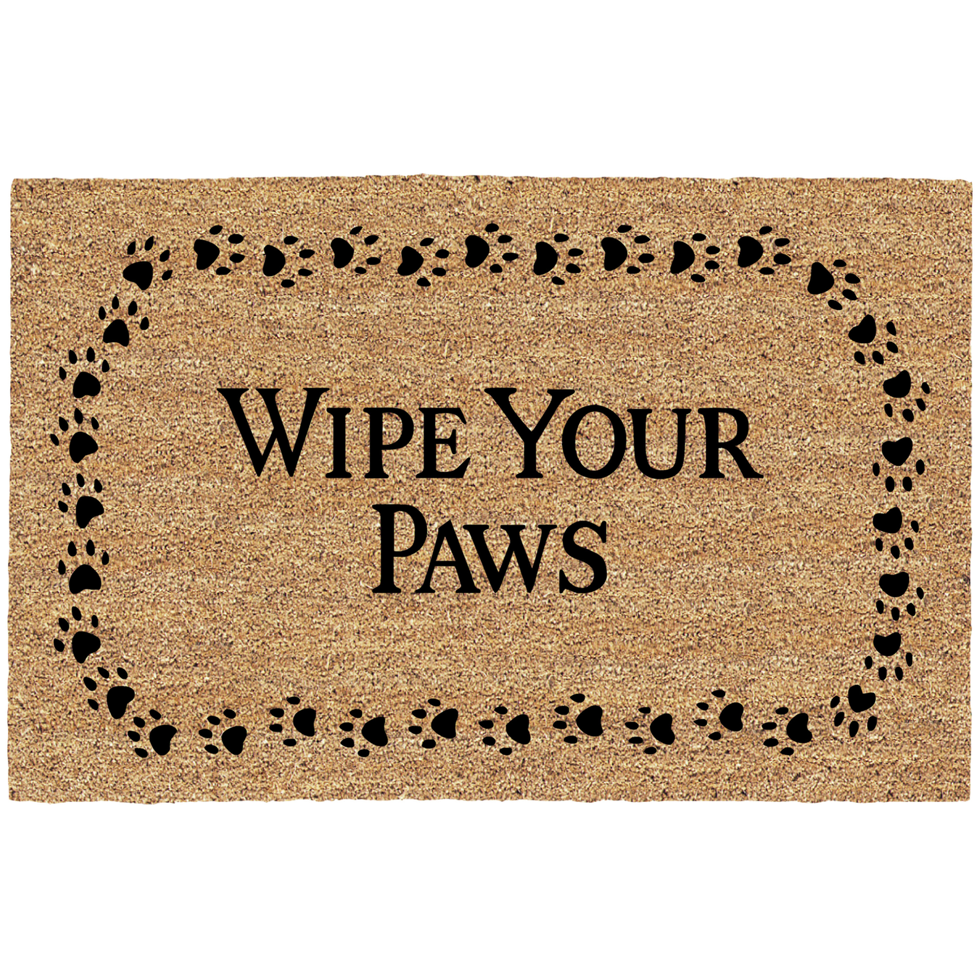 Mainstays 19 5 X 29 5 Wipe Your Paws Flocked Coir Doormat 1