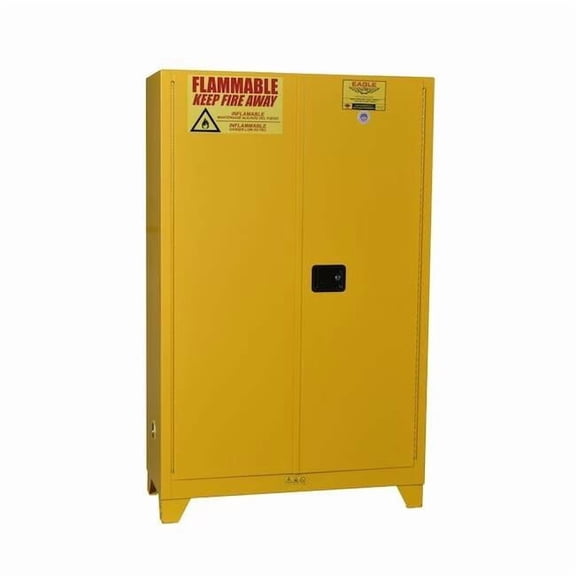 Eagle Mfg Flammable Liquid Safety Cabinet,Yellow YPI47XLEGS