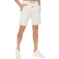 thumbnail image 3 of xiamianmy Mens Shorts Casual Drawstring Zipper Pockets Elastic Waist Workout Shorts for Men Cationwhite 30, 3 of 8
