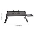 thumbnail image 2 of EXHUMKY Base Refrigerante Para Laptop De Aluminio Para Escritorio Con Soporte Ajustable Y Plegable, 2 of 6