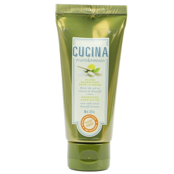 Fruits & Passion Cucina Sea Salt and Amalfi Lemon Nourishing Hand Butter 2 Ounces
