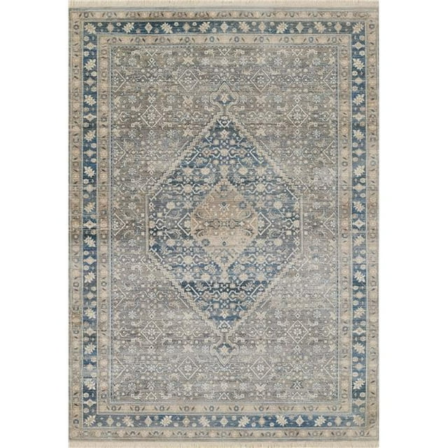 Momeni IZMIRIZ-03BLU2030 2 x 3 ft. Izmir Machine Made Traditional Rectangle Area Rug, Blue