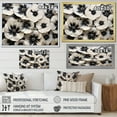 thumbnail image 4 of Designart "Harmonious Arrangement Of White And Black Pansies I" Pansies Floater Framed Wall Art Prints, 4 of 5