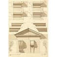 thumbnail image 2 of Vannini, Giuseppe 11x14 White Modern Wood Framed Museum Art Print Titled - Plate 52 for Elements of Civil Architecture, ca. 1818-1850, 2 of 4