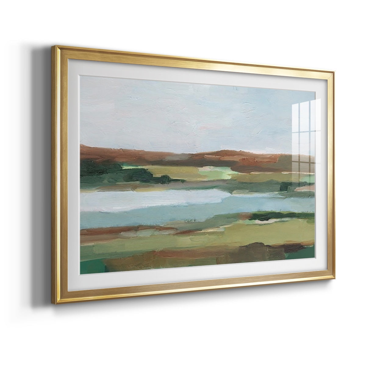 Autumn River Crossing II Premium Framed Print - Ready to Hang