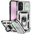 thumbnail image 4 of For Samsung Galaxy S23 5G Case with Stand, Camera Lens Protection & 360° Rotate Ring Kickstand, Shockproof Edge Bumper Cover ,Xpm Phone Case [ Silver ], 4 of 6