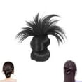 thumbnail image 2 of Clip-On Feathered Bun Wig,Messy Bun Hair Piece Claw Clip Messy Hair Buns Extensions Ponytail Hair Extensions Hair Buns Claw Clip for Women,Short Adjustable Styles Easy Hair Pieces, 2 of 6