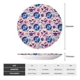 thumbnail image 2 of Disketp blue record rock Skull Ceramic Plate Dinner Plates Bone China Decorative Plates Art Ceramic Ornaments for Wall Hanging Decoration -6in, 2 of 6