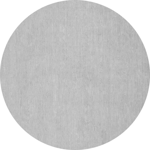 Ahgly Company Indoor Round Oriental Gray Traditional Area Rugs, 6' Round