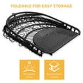 thumbnail image 4 of DWVO Indoor/Outdoor Wicker Swing Egg Chair Hammock Hanging Chair Nest Basket with Stand, UV Resistant Removable & Washable Cushions,350LB Capacity for Bedroom, Balcony, Garden - Black, 4 of 7