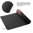 thumbnail image 3 of Rose Gold Glitter Black Gaming Mouse Pad Large XL Long Extended Pads Big Mousepad Keyboard Mouse Mat Desk Pad Home Office Decor Accessories for Computer Pc Laptop, 3 of 6