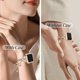 thumbnail image 5 of Kompatibel med Apple Watch 38mm 40mm 41mm 42mm, Bling Armband med Glitter Skal Inbyggt Skärmskydd, Utbytbara Berlocker Dr Rose Gold, 5 of 5