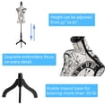 thumbnail image 2 of Female Mannequin Torso with Stand, Height Adjustable Dress Form with Tripod Base for Jewelry Display, 2 of 7