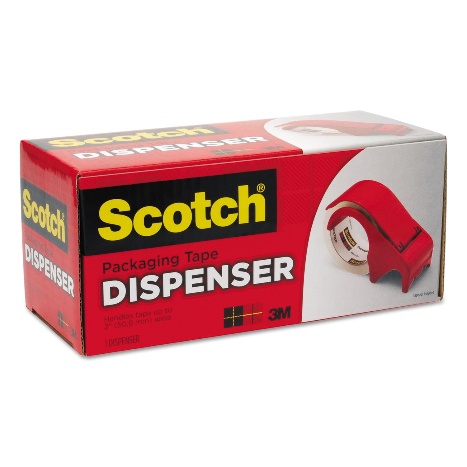 Scotch Compact and Quick Loading Dispenser For Box Sealing Tape, 3