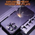 thumbnail image 4 of SaniMore for iPhone 13 Pro (6.1" 2021) Case, Metal Backplane Framless Design Drop Resistant Slim Fit Anti-greasy Anti-Fingerprint Shockproof Lightweight Skin-feel Shell for iPhone 13 Pro, Purple, 4 of 9