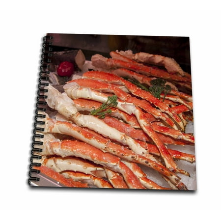 3dRose USA, Massachusetts, Boston, Market King crab legs - US22 JEN0084 - Jim Engelbrecht - Mini Notepad, 4 by