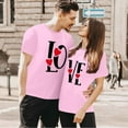 thumbnail image 5 of Valentine's Day Floral Print Short Sleeve T Shirt For Men And Women Trendy Casual Top For Youth And Teens Womens Long Sleeve Spandex T Shirt Loose Casual T Shirt Womens Athletic Tee Women Summer, 5 of 5