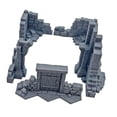 thumbnail image 1 of Terreno de pared en ruinas para juego de mesa, decoración, modelo compacto de pared en ruinas, terreno de construcción en miniatura para, 1 of 9