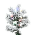Vickerman 9' Flocked Alaskan Pine Artificial Christmas Tree with 1200
