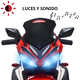 thumbnail image 2 of Moto Eléctrica Deportiva para Niños 3 Ruedas Bluetooth Dos Baterias 6V a partir de 3 Años - Rojo, 2 of 8