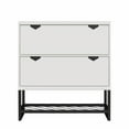 CosmoLiving by Cosmopolitan Brielle Entryway Shoe Storage, White ...