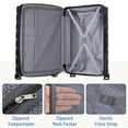 thumbnail image 5 of Pouseayar 3 Piece Luggage Set with TSA Lock, Expandable Travel Family Cases 20" 24" 27", 5 of 13