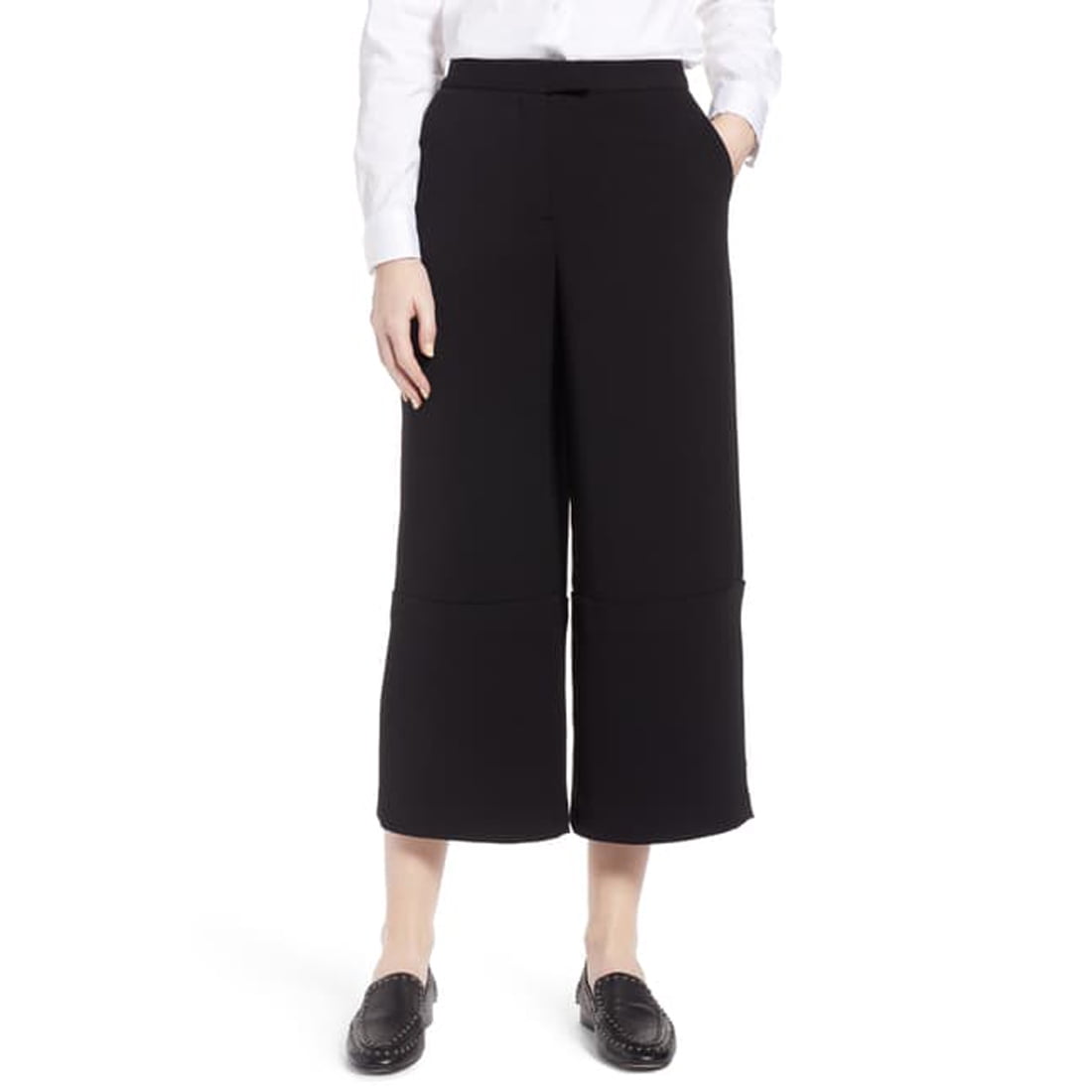 Halogen High Leg Crop Pants, Black, 8P 