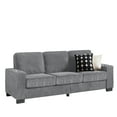 thumbnail image 3 of 83.86" Corduroy Fabric sofa,Modern Compressed Couch, 3-Seater Sofa, Furniture for Living Room, Bedroom, Office (Gray), 3 of 11