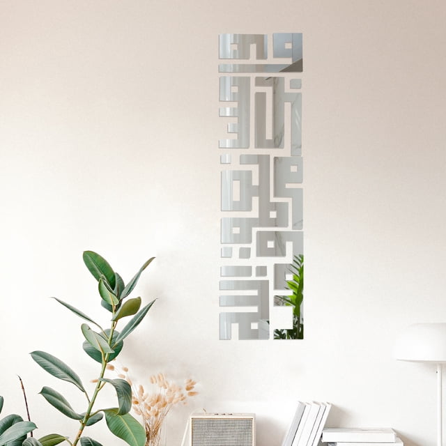 IDEANATEGRATE 1Jgo Stickers De Pared Con 3D Para Y Dormitorio Plata