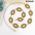 thumbnail image 4 of Western Chain Belt for Women Concho Silver Link Chain Belts for Jeans Dresses, 4 of 5