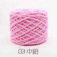 thumbnail image 1 of Nvzi Hilo de algodón para ganchillo, hilo fino para tejer a ganchillo, hilo de poliéster suave y duradero para tejer a mano y proyectos de manualidades, hilo rosa medio, 2 rollos., 1 of 4