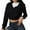 Black, variant on Women's Sporty Cropped Zip-Up Hoodie - Stylish Short Length Crop Top Hooded Jacket, Athletic Casual Outerwear, Gray Size S