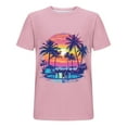 thumbnail image 2 of Fmbrln Mens Hawaiian Graphic Tees Summer Crew Neck Short Sleeve Sports T-Shirts Beach Casual Tops, 2 of 5