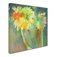 thumbnail image 3 of Sheila Golden 'Two Palms' Huge Canvas Art 35 x 35, 3 of 4