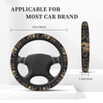thumbnail image 3 of Honeii Ball Phyton Snake Print Stretch Elastic Steering Wheel Cover - Universal 15", Fits Sedans, SUVs, Vans, & Trucks Effortlessly, 3 of 6