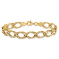 thumbnail image 3 of 14k Yellow Gold Link Chain Bracelet, 3 of 9