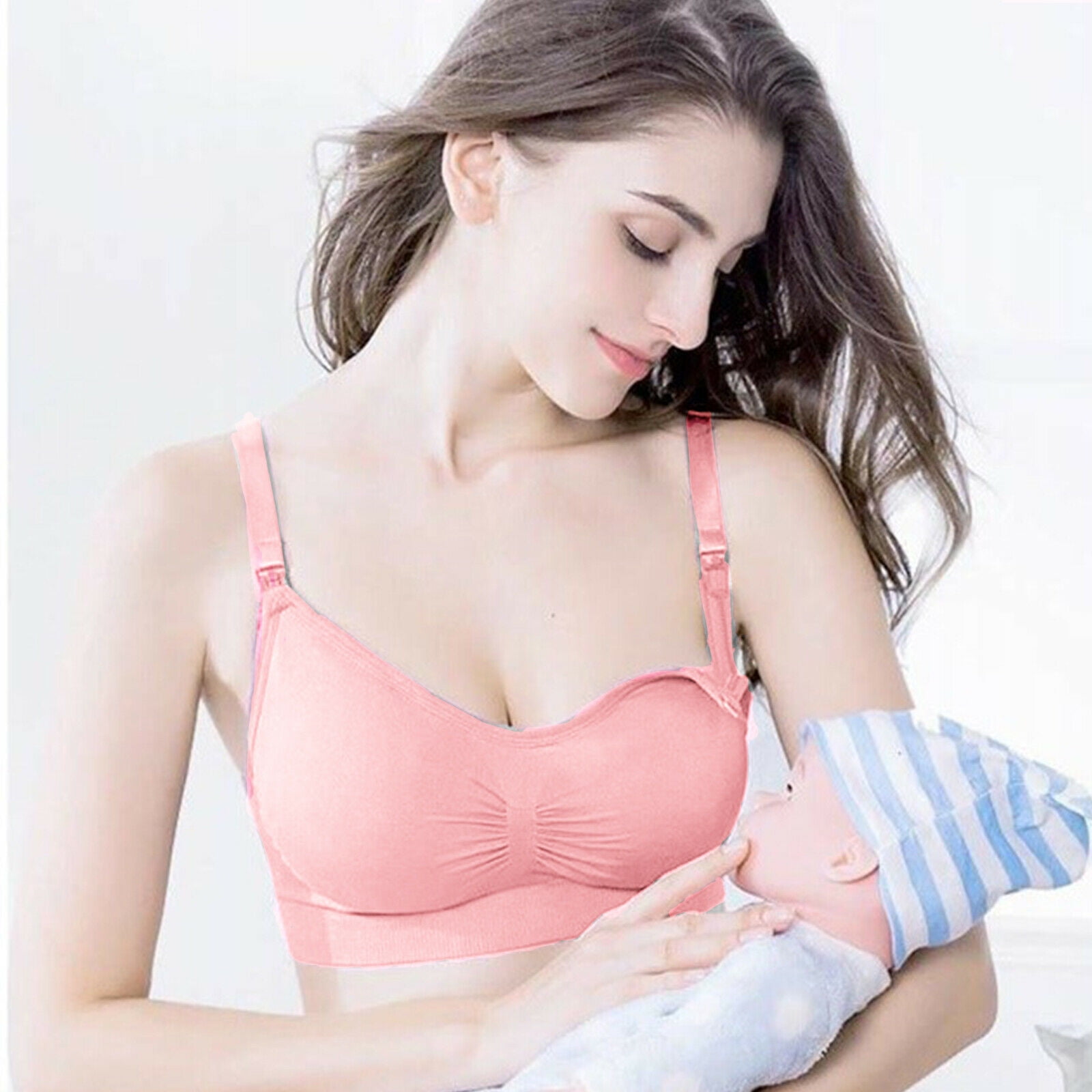 Myriann Nursing Bra Wireless Bra Women's Sleeping Maternity Bra