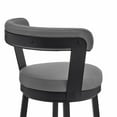 thumbnail image 5 of Armen Living Bryant Swivel 30 in. Faux Leather Bar Stool, 5 of 9
