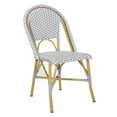 thumbnail image 3 of Safavieh Salcha Outdoor French Bistro Side Chair, Set of 2-Grey/White, 3 of 10